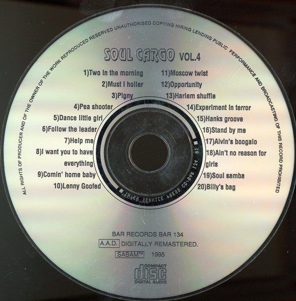 Various : Soul Cargo Vol.4 (CD, Comp, RM)