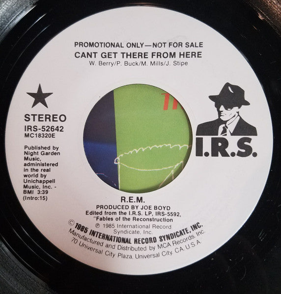 R.E.M. : Can't Get There From Here (7", Single, Promo, Pin)