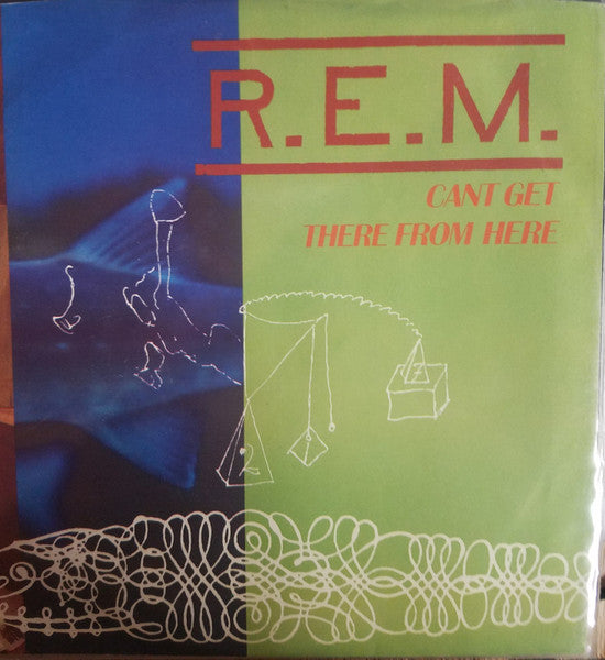R.E.M. : Can't Get There From Here (7", Single, Promo, Pin)