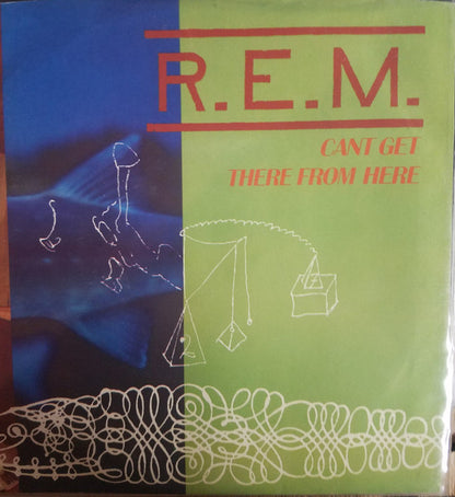 R.E.M. : Can't Get There From Here (7", Single, Promo, Pin)