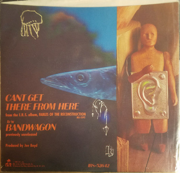 R.E.M. : Can't Get There From Here (7", Single, Promo, Pin)