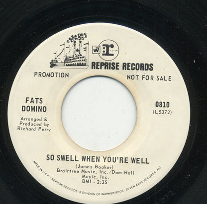 Fats Domino : Everybody's Got Something To Hide Except Me And My Monkey / So Swell When You're Well (7", Single, Promo)