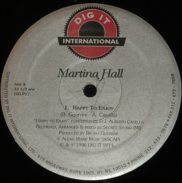 Martina Hall / Gusto : Happy To Enjoy / Revenge (12")