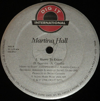 Martina Hall / Gusto : Happy To Enjoy / Revenge (12")
