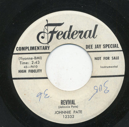 Johnny Pate : Revival (7", Single, Promo)
