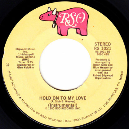 Jimmy Ruffin : Hold On To My Love (7", Single, Styrene, 72 )