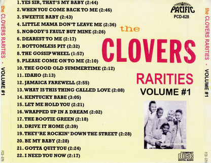 The Clovers : Clovers Rarities Volume 1 (CDr, Comp)