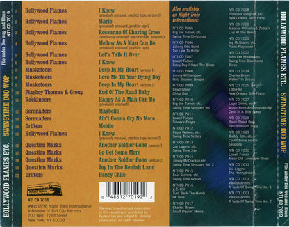 Various : Swing Time Doo Wop (Rare, Unreleased And Acapella Recordings 1949-1954) (CD, Comp)