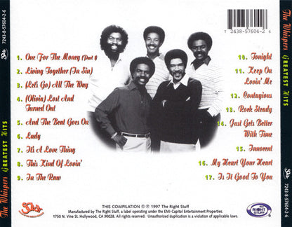 The Whispers : Greatest Hits (CD, Comp)