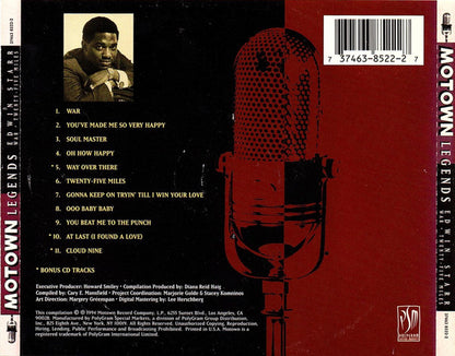 Edwin Starr : Motown Legends: War (Twenty Five Miles) (CD, Comp, RE)