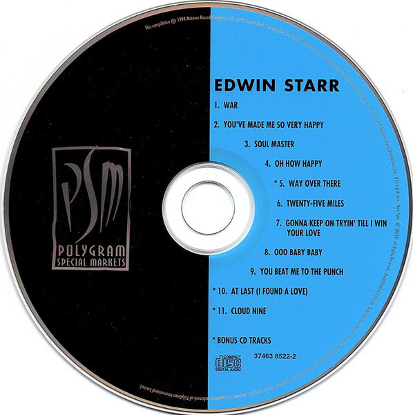 Edwin Starr : Motown Legends: War (Twenty Five Miles) (CD, Comp, RE)