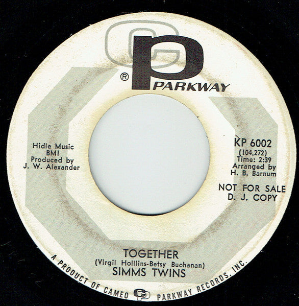 Sims Twins : Baby It's Real (7", Single, Promo)