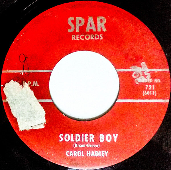 Carol Hadley / Carol Hadley (2) : Love Letters/Soldier Boy (7", Single)