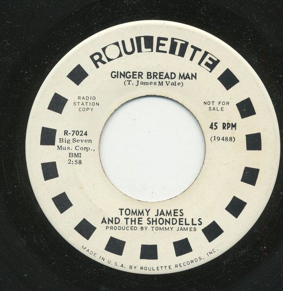 Tommy James & The Shondells : Do Something To Me (7", Single, Promo)