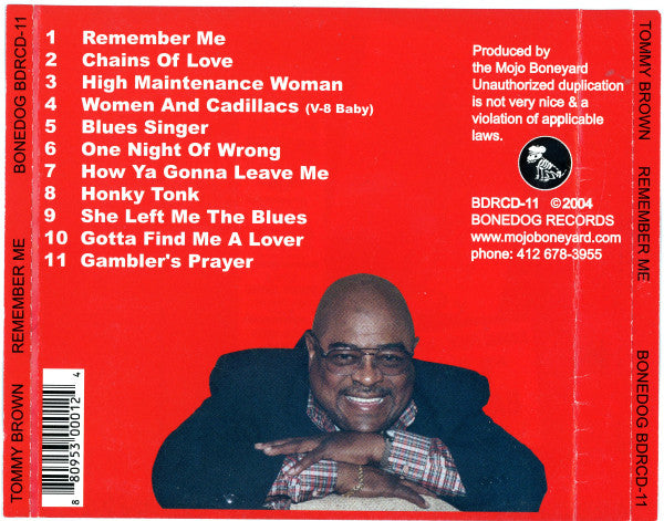 Tommy Brown (2) : Remember Me (CD, Album)