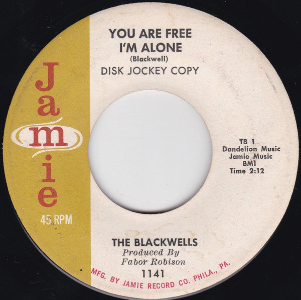 The Blackwells (2) : Depot / You Are Free I'm Alone (7", DJ )