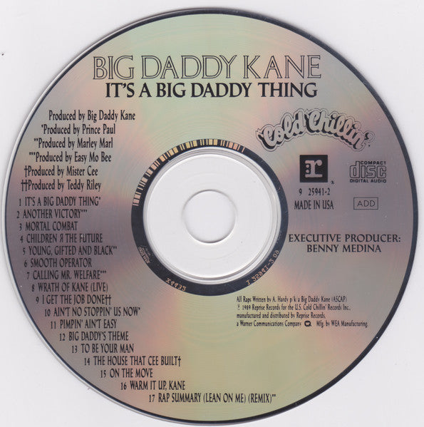 Big Daddy Kane : It's A Big Daddy Thing (CD, Album, RE, RP, Cin)
