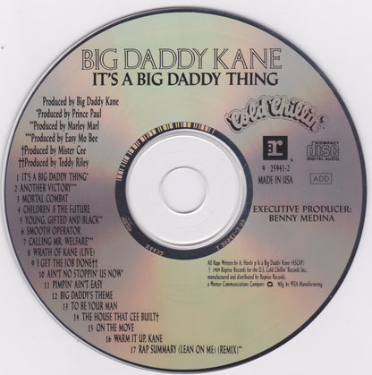 Big Daddy Kane : It's A Big Daddy Thing (CD, Album, RE, RP, Cin)