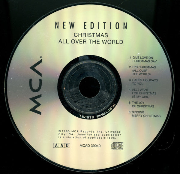 New Edition : Christmas All Over The World (CD, Album, Club)