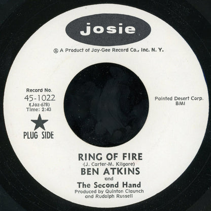 Big Ben Atkins And Second Hand (3) : Ring Of Fire / Mr. Pitiful (7", Single, Promo)