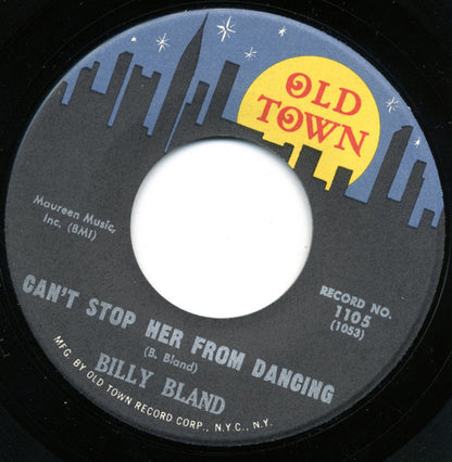 Billy Bland : Can't Stop Her From Dancing / My Heart's On Fire (7", Single)