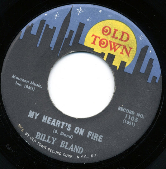 Billy Bland : Can't Stop Her From Dancing / My Heart's On Fire (7", Single)
