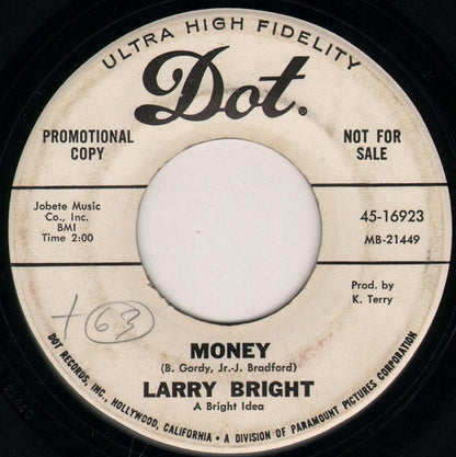 Larry Bright (2) : Money / Parchman Farm (7", Promo)