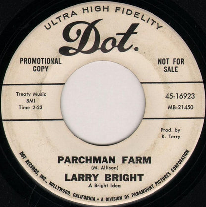 Larry Bright (2) : Money / Parchman Farm (7", Promo)