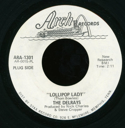 The Del-Rays (6) : Lollipop Lady (7", Single, Promo)