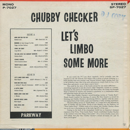 Chubby Checker : Let's Limbo Some More (LP, Album, Mono, Promo)