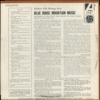 Various : Blue Ridge Mountain Music (LP, Album, Mono)