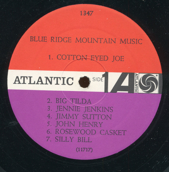 Various : Blue Ridge Mountain Music (LP, Album, Mono)