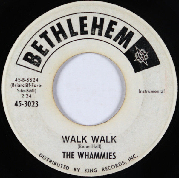 The Whammies (2) : Walk Walk (7", Single, Promo)