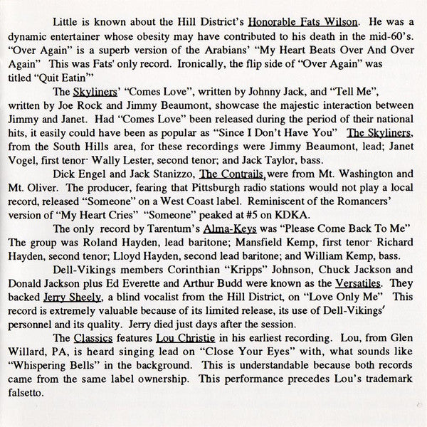 Various : Pittsburgh's Greatest Hits Volume II (CD, Comp)