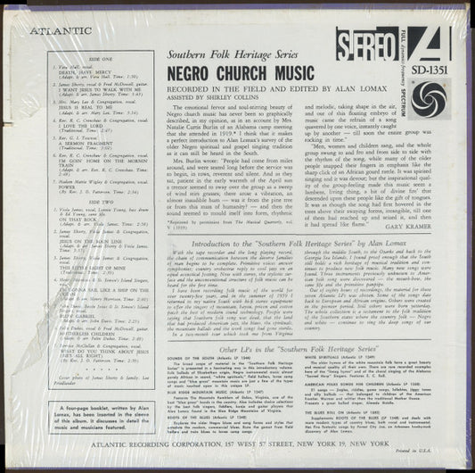 Various : Negro Church Music (LP, RE)