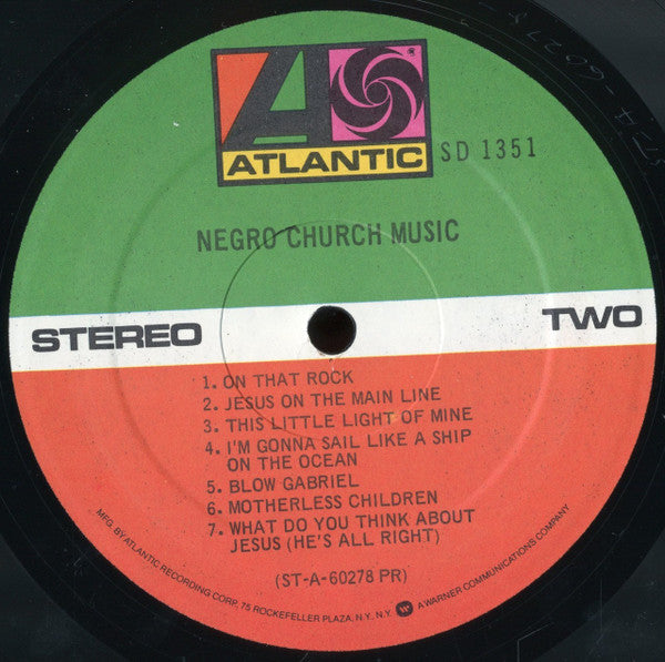Various : Negro Church Music (LP, RE)