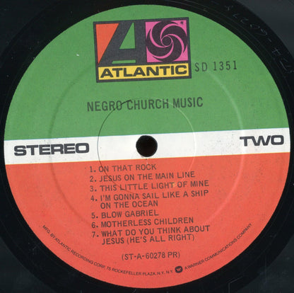 Various : Negro Church Music (LP, RE)