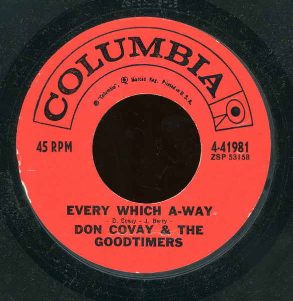 Don Covay & The Goodtimers : Shake Wid The Shake / Every Which A-Way (7", Styrene)