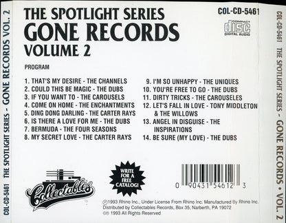 Various : Spotlite On Gone Records, Volume 2 (CD, Comp)