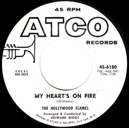 The Hollywood Flames : Money Honey / My Heart's On Fire (7")