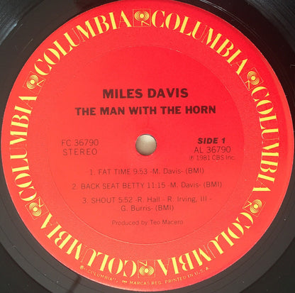 Miles Davis : The Man With The Horn (LP, Album, Ter)