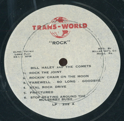 Bill Haley And His Comets : Rock With Bill Haley And The Comets (LP, Album, Comp, Mono)