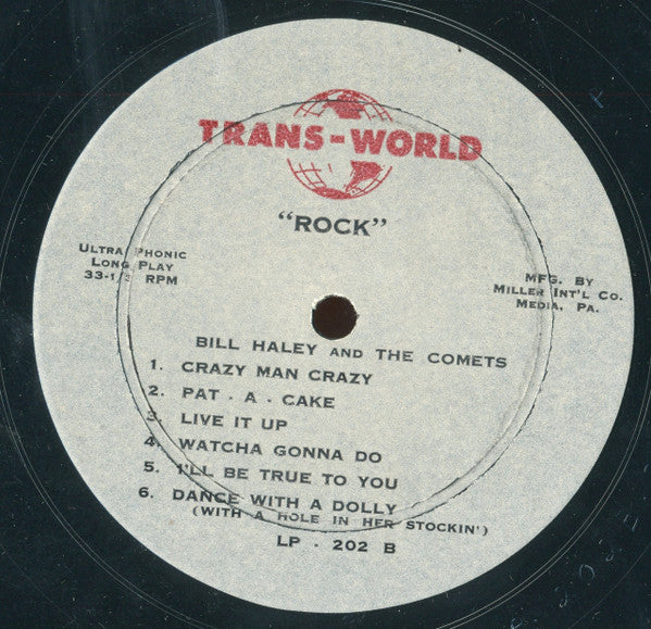 Bill Haley And His Comets : Rock With Bill Haley And The Comets (LP, Album, Comp, Mono)