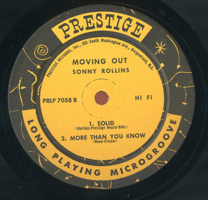 Sonny Rollins : Moving Out (LP, Album, Mono, RP)