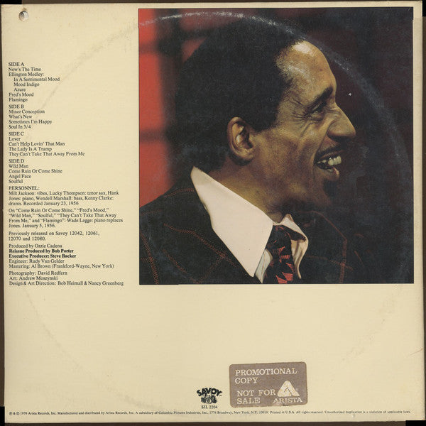 Milt Jackson : Second Nature (2xLP, Comp, Promo)