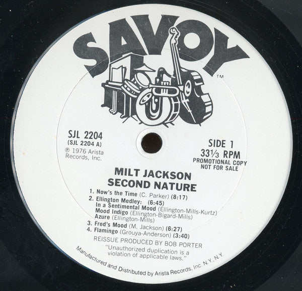 Milt Jackson : Second Nature (2xLP, Comp, Promo)