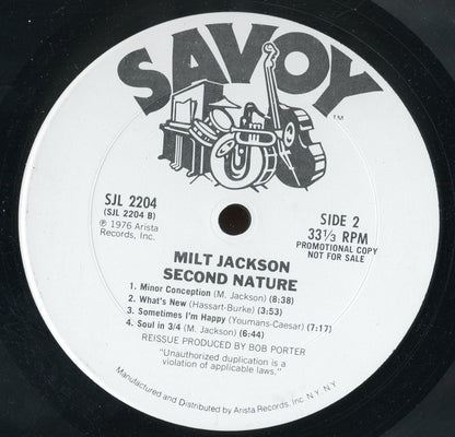 Milt Jackson : Second Nature (2xLP, Comp, Promo)
