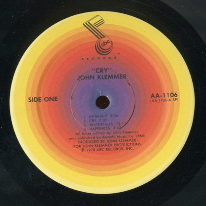 John Klemmer : Cry (LP, Album)