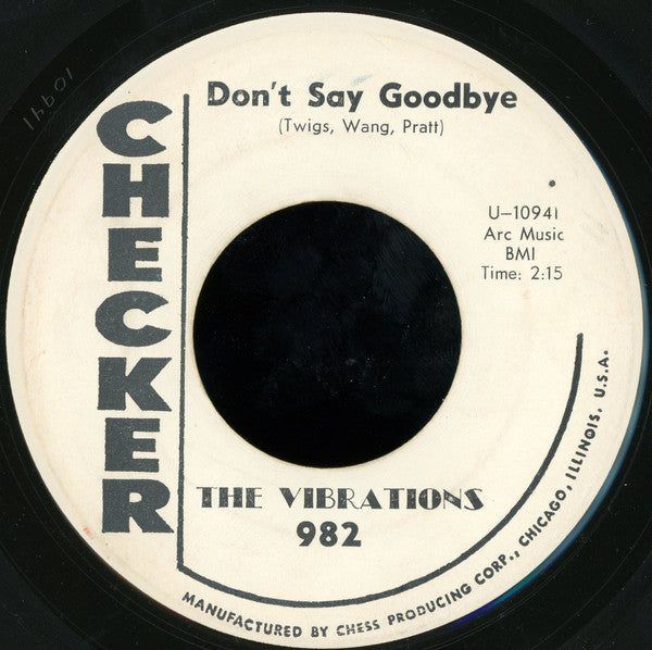 The Vibrations : Don't Say Goodbye / Stranded In The Jungle (7", Promo)