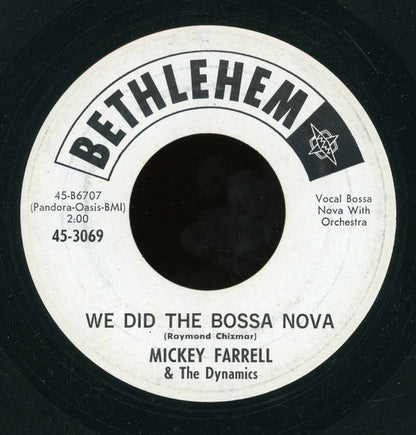 Mickey Farrell And The Dynamics : Wong Foo / We Did The Bossa Nova (7", Promo)